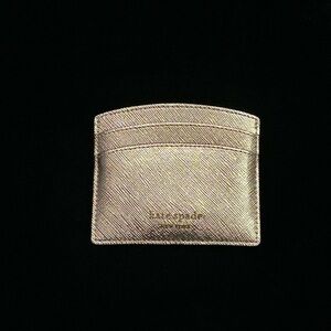 Kate Spade Metallic Rose Gold Card Holder